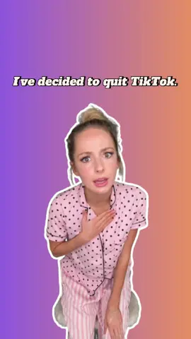 I’ve decided to quit TikTok. #foryou #us #fyp #zuza #celebrity 