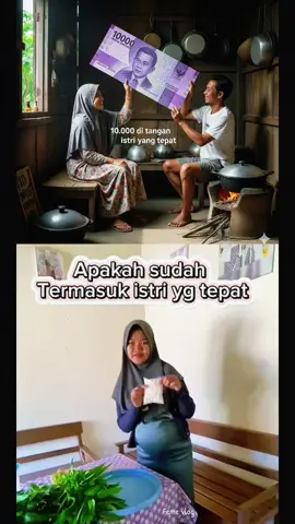 📌 Fenomena 10.000 di tangan istri yang tepat Frasa “10.000 di tangan istri yang tepat” berpotensi menyinggung banyak perempuan. Di tengah harga kebutuhan yang tinggi, sepuluh ribu jelas tak cukup, dan seolah menuntut istri bisa “menyulap” uang kecil agar terlihat hebat. Trus istri yang tidak cukup belanja pakai uang 10.000 dianggap istri yang tidak tepat kah,,,  Lebih parah nya lagi, ungkapan seperti ini bisa menjadi pembenaran bagi sebagian suami untuk malas berupaya menambah penghasilan.  Dengan dalih “istri yang tepat pasti bisa mengatur” cukup kasih uang 10.000, beban keuangan rumah tangga dipindahkan seluruhnya ke pundak istri. Padahal pengelolaan keuangan adalah tanggung jawab bersama, bukan semata tugas istri.  Alih-alih meromantisasi kemampuan mengatur uang receh, seharusnya percakapan publik diarahkan pada realitas : harga bahan pokok terus naik, penghasilan banyak keluarga belum seimbang.  #beritaviral #sepuluhribuditanganistriyangtepat