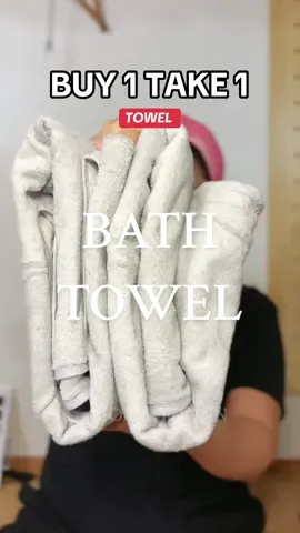 Buy 1 take 1 towel #bathtowel #towel #absorbenttowel #buy1take1 #tiktokshop 