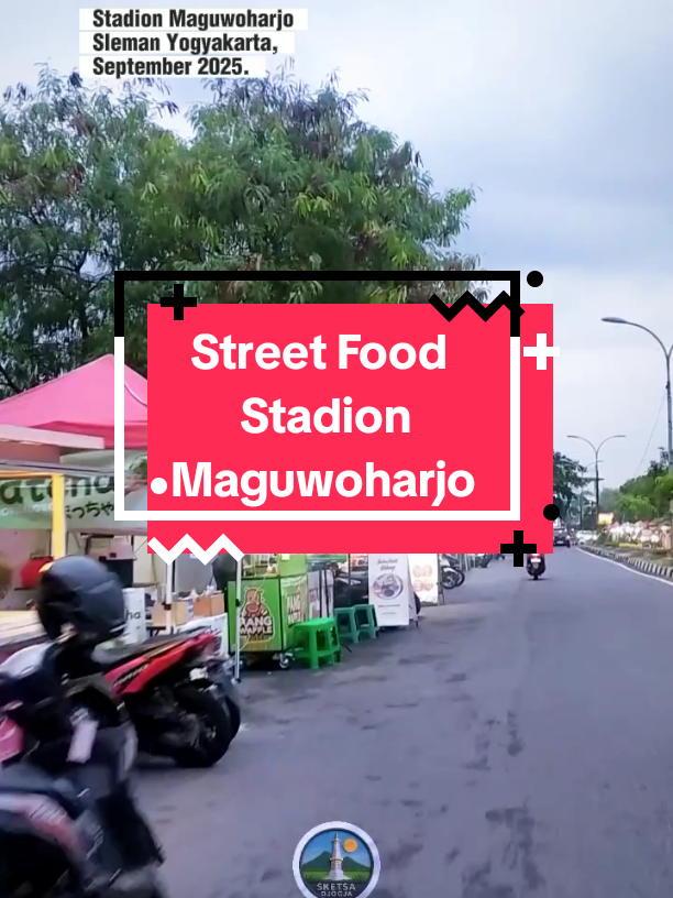 Sore mendung di Maguwoharjo, Sleman Yogyakarta, setelah hujan. Jalanan basah, aroma jajanan kaki lima (street food) yang menggoda. Suasana syahdu khas Jogja istimewa. 😊✨ • #JogjaKuliner #Maguwoharjo #Sleman #JogjaVibes #streetfood 