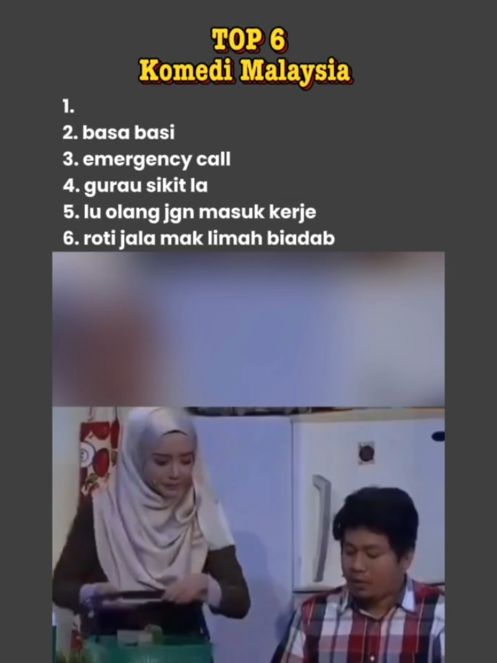 TOP 6 Komedi Malaysia lucu 😆😄 #lawakmalaysia #komedimalaysia #lucu #hiburan #sipalinglucu 