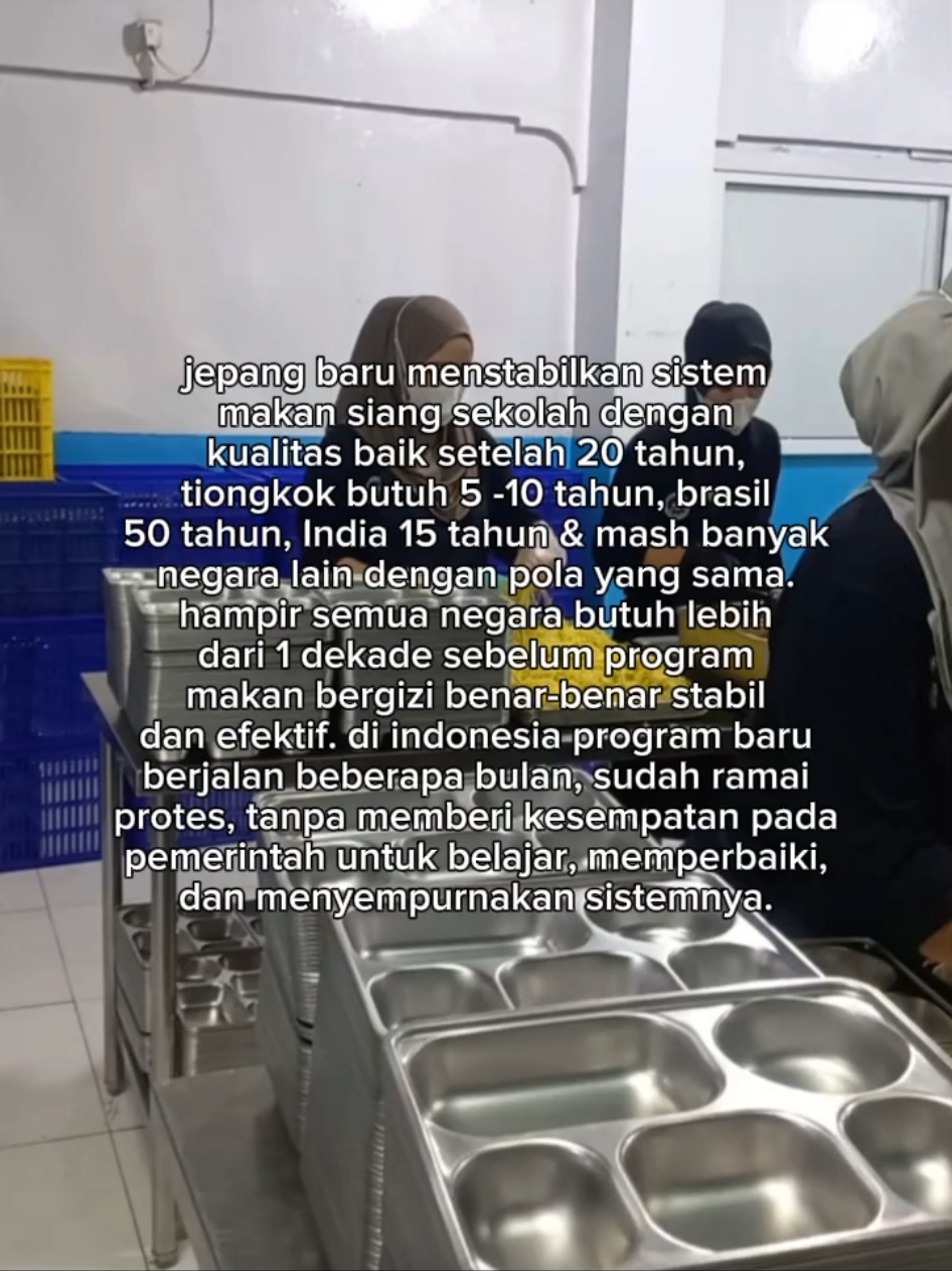perbaikan itu perlu waktu, tapi keselamatan anak anak ga bisa ditawar. kasus keracunan harus jadi bahan evaluasi besar buat kedepannya #mbg #makanbergizigratis  #badangizinasional #programpemerintah #fyp 