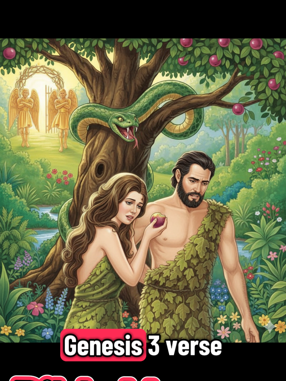 Adam and Eve fall into Sin| Bible Verses  Paradise Lost. 💔 ​The forbidden fruit sealed our fate. Genesis 3: The reason we know right from wrong... and why life is so hard. Genesis 3:6 (NIV): ​