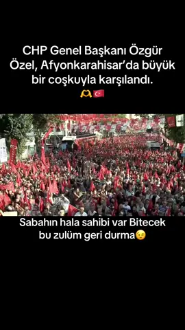 Özgür Özel'in 57'nci mitingi... Zaferin şehri Afyon'dan milli irade mesajı #afyonkarahisar #miting #lider #özgürözel #chp @Özgür Özel @CHP 🇹🇷 