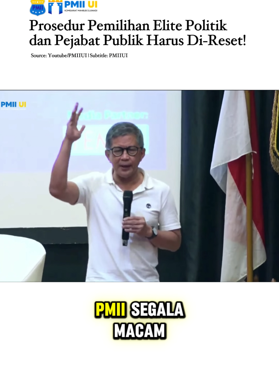 Prosedur pemilihan pejabat publik kita harus di-reset! Tonton selengkapnya pada link berikut: https://www.youtube.com/live/Hgff8WGwPJk?si=8Sl44XLkRRf3EnMi #rockygerung #ui  #mahasiswa #pmii #pemilu 