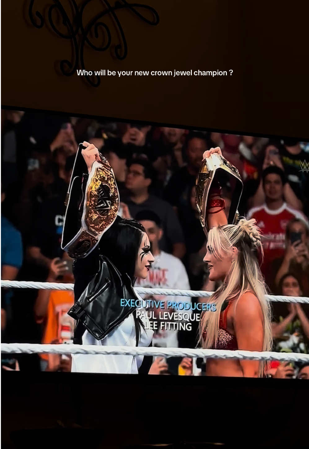 Who do yall think it’s gonna be ? #fyp #WWE #tiffanystratton #tiffytime #crownjewel Tiffy all the way babessss ✨✨💅🏼💅🏼 