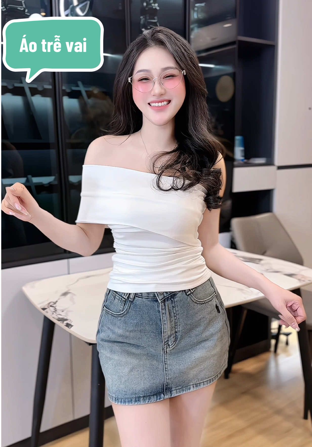 Áo trễ vai #thoitrangnu #xuhuong #aolechvai #aoxinh #thinhhanh 