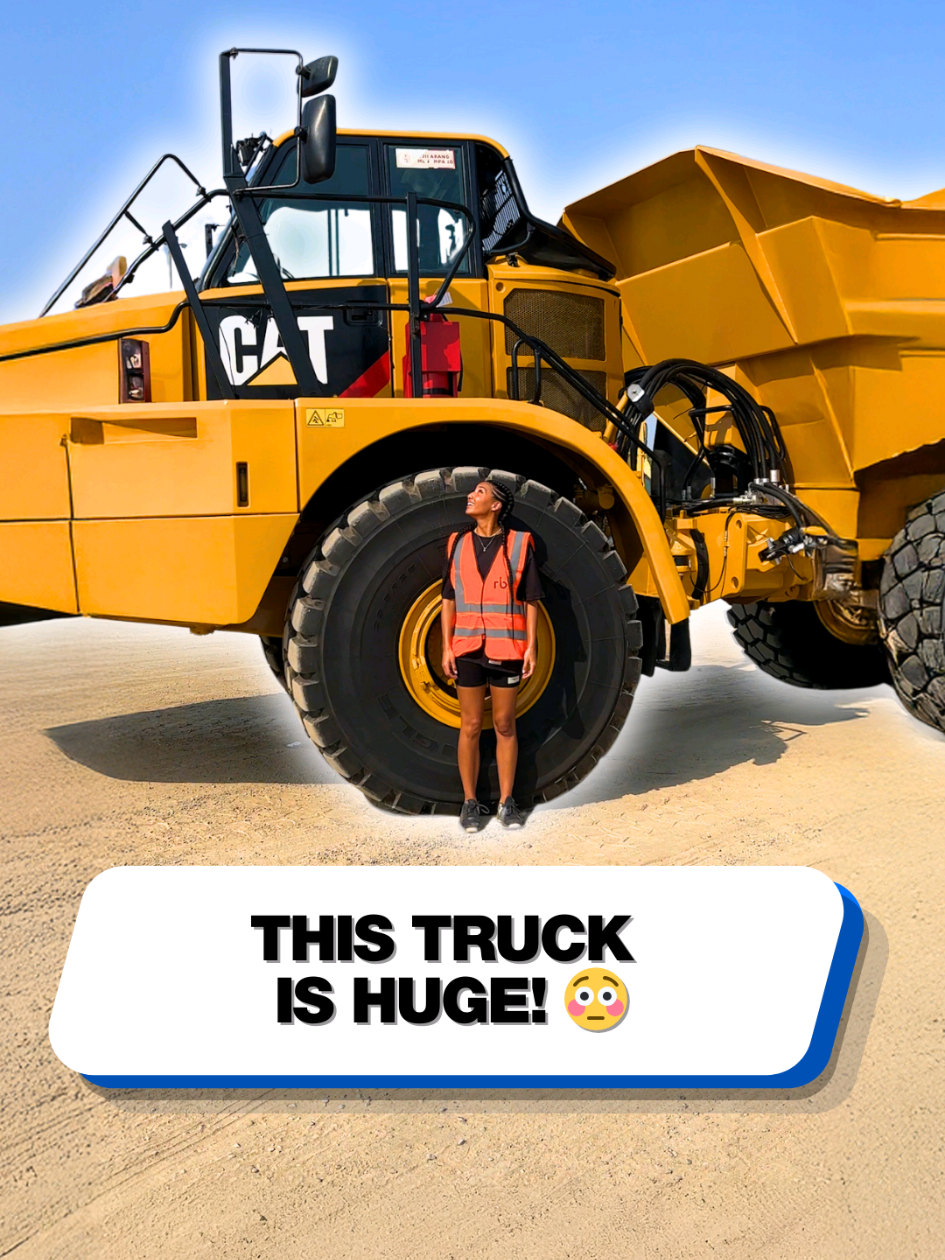 This beast of a truck is absolutely huge! 🔥 #construction #truck #bigtrucks #constructionlife #supercarblondie 