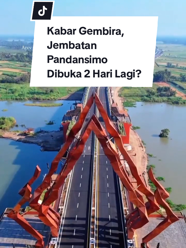 Ada kabar gembira nih guys, tau enggak ?! Mulai hari Senin 29/09/2025 pukul 09:00 - 18:00 WIB. Jembatan Pandansimo akan dibuka untuk uji coba lalulintas. kemudian di hari selanjutnya akan dibuka mulai pukul 06:00 - 18:00 WIB.  Uji Coba ini akan dimulai dari sisi Kulon Progo dilanjutkan dari sisi Bantul.  Buat kamu yang enggak sabar ingin melintas, tetap patuhi rambu lalulintas demi keselamatan bersama ya! Uji Coba ini akan dievaluasi hari Sabtu 04/10/2025.  Terus dukung dan kita jaga bersama Jembatan Pandansimo icon terbaru Daerah Istimewa Yogyakarta. #yogyakarta #wisata #viral #viralvideo #semuaorang 