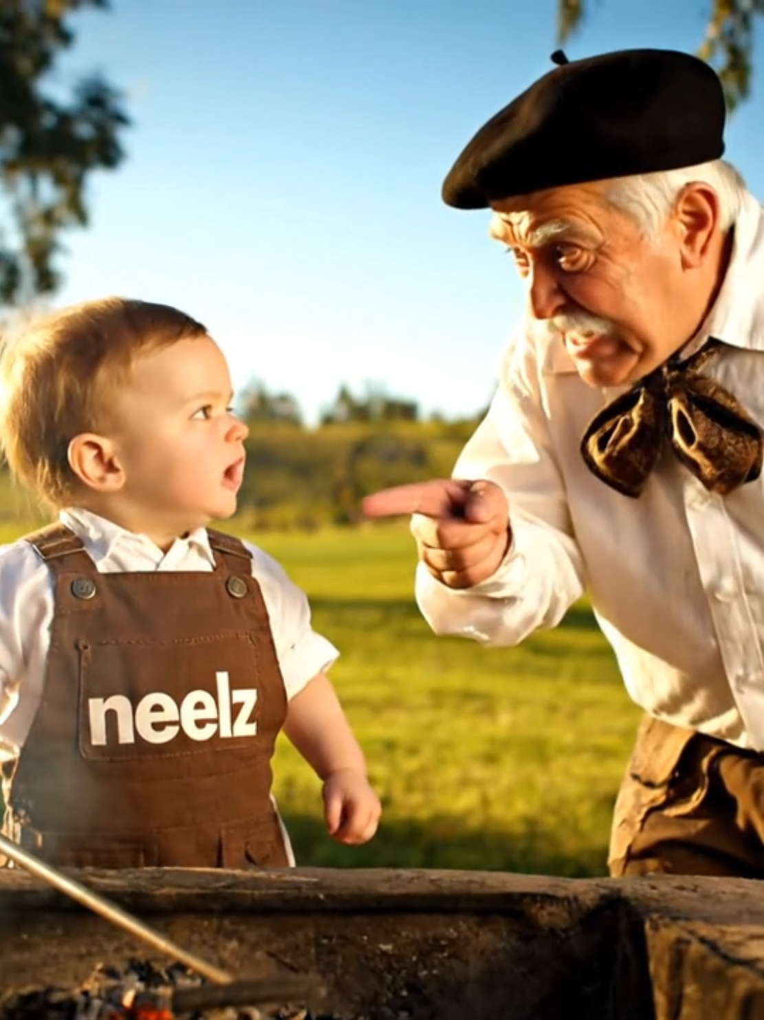 cocinando un asadito para el abuelo #humor #abuelo #bebe #asadito #campo para más videos graciosos con ia sigueme entrevistas graciosas y abuelitas graciosas con ia sigueme entrevistas graciosas 