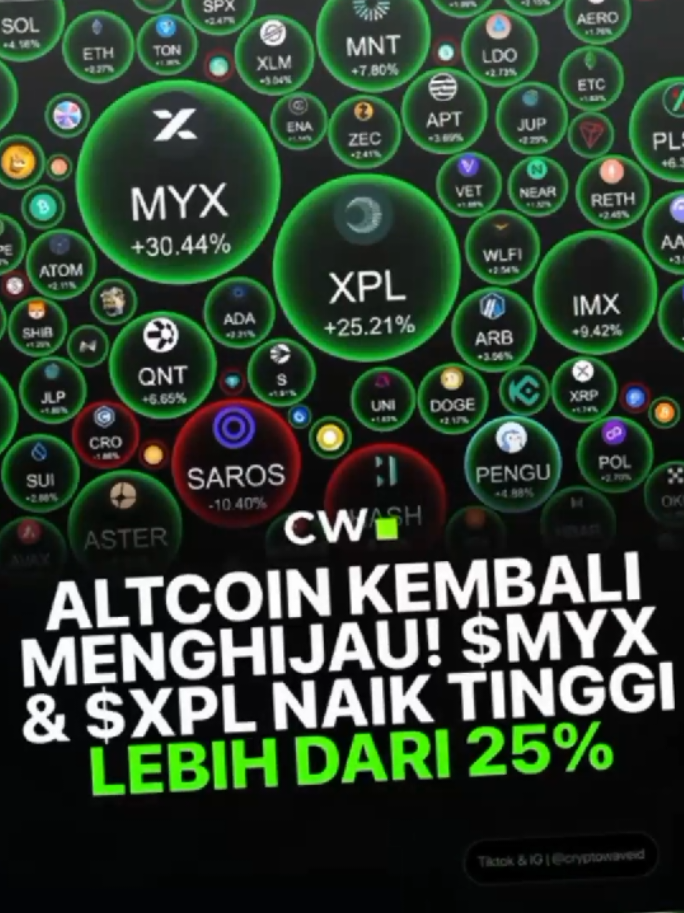 market crypto menghijau kembali guys🥳 #cryptowave #gabrielrey #crypto #fyp #viral 