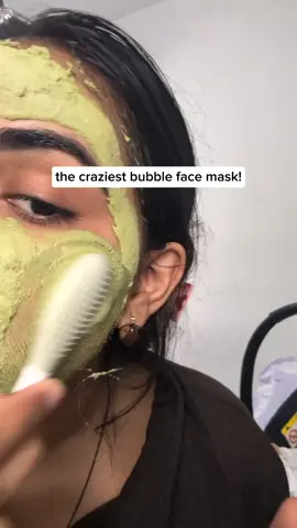 Green bubble cleansing mask deep cleansing of pores!! #mask #cleanpores #foryoudays #tiktokmademebuyit #beautyhacks 