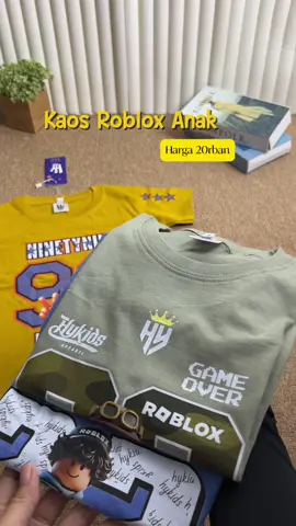 Koleksi kaos Roblox 😍🤩 #kaosanak #kaoshykids 
