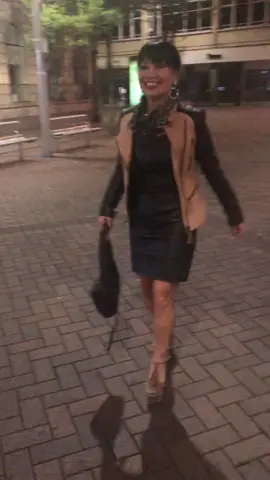 Fairygothmother dancing in the street! 😘 #dancer #model #girlfriend #heels #leatherjacket 