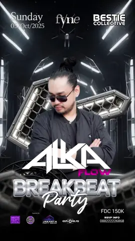 BREAKBEAT PARTY!! Join us on October 5th at @fynejakarta with DJ @alkaflow__ for a night of non-stop music, dancing, and good vibes!  All people welcome! 🎓🕺  Let’s make some unforgettable memories! RSVP : +6288222226868 (WA) #jakartanightlife #nightlifejakarta #clubbingjakarta #jakartaclubbing #partyjakarta                       
