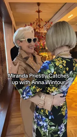 Can you please spell Gabbana? Of course they can. Today in Milan, Legendary Runway magazine editor Miranda Priestly caught up with Vogue’s Anna Wintour following the spring 2026 #dolcegabbana show. Tap the link in our bio for an exclusive look into the show.