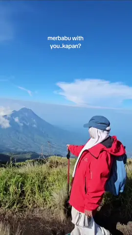 merbabu seindah ini..ga sama ayang?..rugii dong 😅 #pendakicantik #fyp #merbabu 