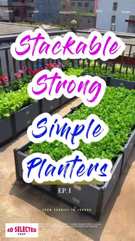 Stackable, strong simple planters. #garden #fyp #tiktokmademebuyit #gardenbed #tiktokshoprestock
