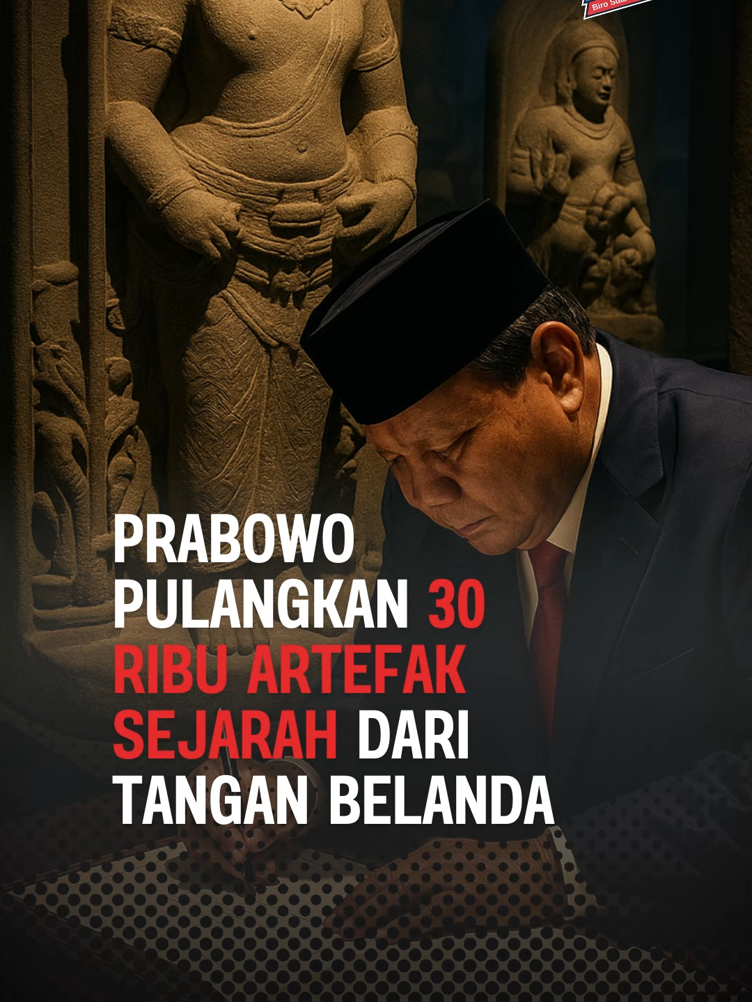 Dari negeri kincir angin, Presiden Prabowo Subianto membawa pulang keputusan bersejarah. Belanda resmi mengembalikan 30 ribu artefak, manuskrip, dan fosil yang selama puluhan hingga ratusan tahun terasingkan dari tanah air. Setiap benda itu adalah saksi bisu perjalanan panjang bangsa, jejak peradaban, sekaligus ingatan martabat Indonesia. Langkah ini bukan hanya diplomasi, tetapi juga pemulihan jati diri bangsa. Prabowo telah mengembalikan kepingan sejarah yang selama ini jauh di negeri orang, agar kembali menjadi milik ibu pertiwi. #prabowo #belanda #artefaksejarah #indonesia #diplomasi #birosuararakyat