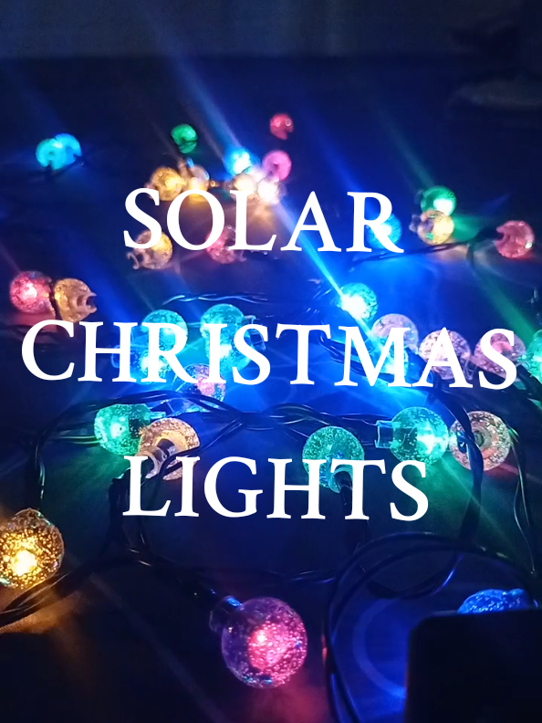 100+pesos lang . WATERPROOF, SAFE AT TIPID SA KURYENTE dahil solar toh ibibilad lng sa araw at magchacharge na. #solarchristmaslights #christmaslights  #christmasdecor 