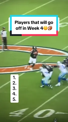 These players will go OFF in Week 4🤫🏈 #fantasyfootball #fantasycontent #fantasyplayers #week4 #nflconvo