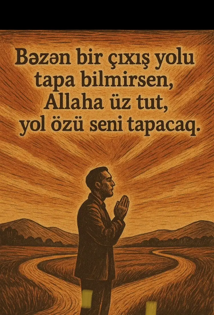 Bəzən çıxış yolu axtatmaAllaha təvvəkül et #Allah #dua #iman #kəşfet #ümid #islami