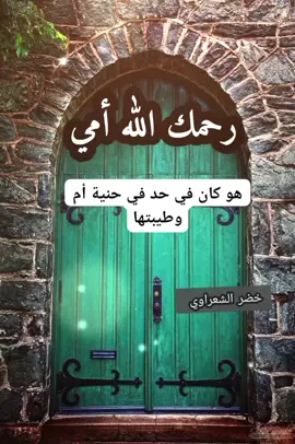 رحمك الله أمي 