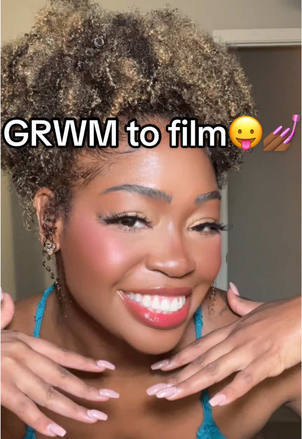 GRWM😛 I’m currently OBSESSED with the @milkmakeup cooling water jelly tint that doubles as a lippie AND blush. I got so many compliments on the very first wear. Perfect for the upcoming cold girl winter makeup looks! Ugh I need it in every colorrrr😭😭  Other products used: Power grip primer: @elfcosmetics  Foundation: @Haus Labs @ladygaga  Bronzing drops: ELF cosmetics Eyeshadow: @Juvia’s Place  Concealer: @Hourglass Cosmetics  Highlight: @Fenty Beauty  Hair products: @TheDouxxxx  Mascara: @YSL Beauty  Lashes: @SHEINUS  Setting spray: @Charlotte Tilbury (iconic STAPLE in my makeup arsenal) #grwm #grwmmakeup #makeuptok #fyp #easymakeuplooks 
