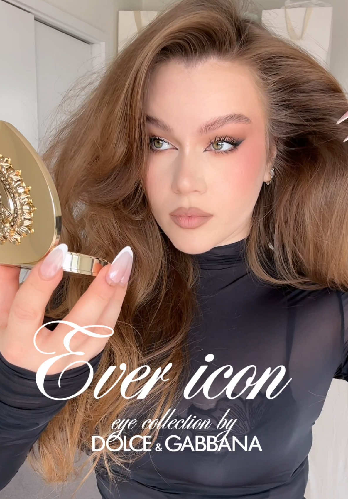 Seductive eyes using the new @Dolce & Gabbana Ever Icon Eye Palette in Amber Venus ✨ these eyeshadows do not lack pigment! ✨ Everink Eyeliner  Everfull Hi-Definition Mascara *gifted products  #DGBeauty #DGMakeup #cateyemakeup #makeuptutorial #eyeshadowtutorial 
