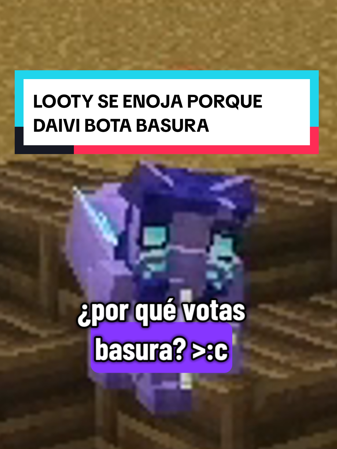 Lotty se enoja porque Daivi bota basura 😠 #mitologiasrpg #Minecraft #Daivi #minecraftclip #roleplay 