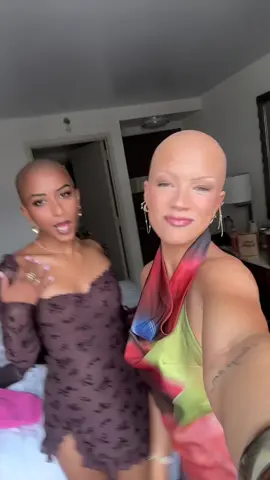 BALD GIRL DINNER NYC LOOKS #alopecia #baldisbeautiful  @Shefali 