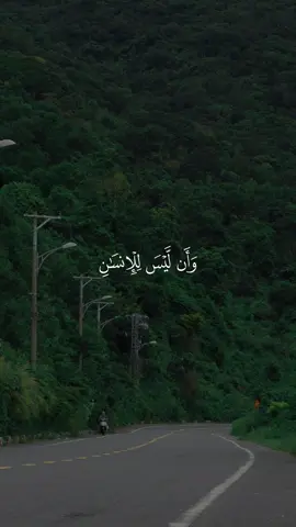 وأن ليس للإنسان إلا ما سعى 🩵 #قرآن #راحة_نفسية #قران #احمد_العجمي #quran