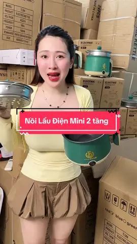 Nồi Lẩu Điện Mini 2 tầng #cohuyentaphoa #xuhuong 