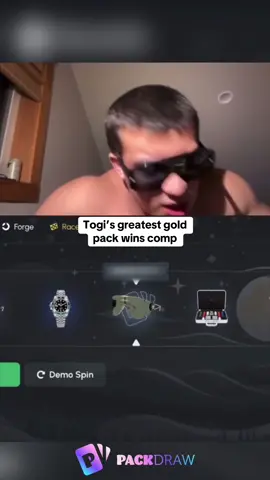 Togi’s greatest gold pack wins comp #kickstreaming 