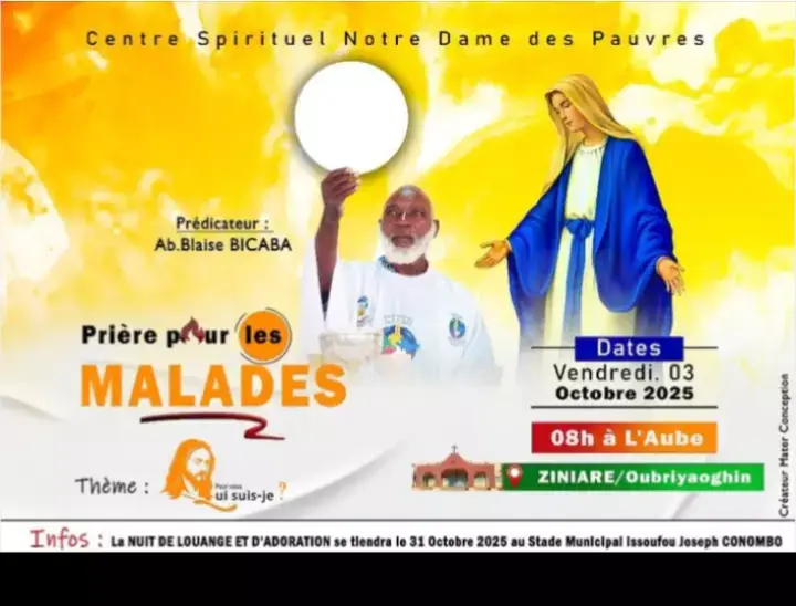 grand temps de prière au sanctuaire nôtre dame des pauvres le vendredi 3 octobre Prédicateur : abbe Blaise BICABA #priere #charismatique #delivrance 