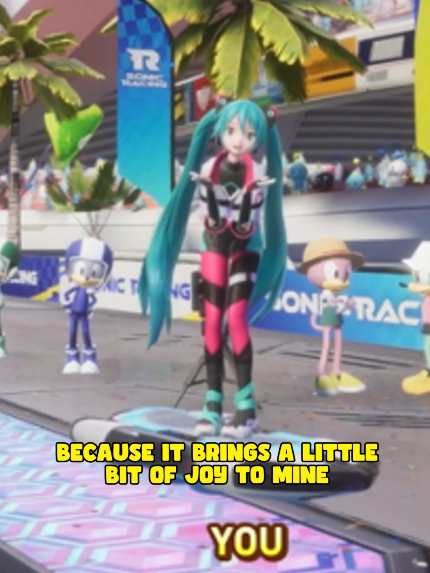Hatsune Miku Emotes!! #sonicracingcrossworlds #hatsunemiku #gaming #sonic