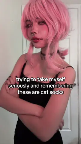 Couldn’t find normal black thigh highs 😭 #futurediary #yunogasai #femboy 