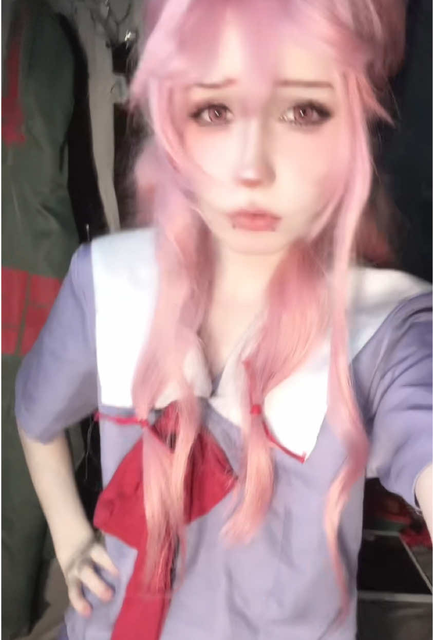 finally cleaning my room for thr kitty  #yuno #futurediary #mirainikki #cosplay #femboy 