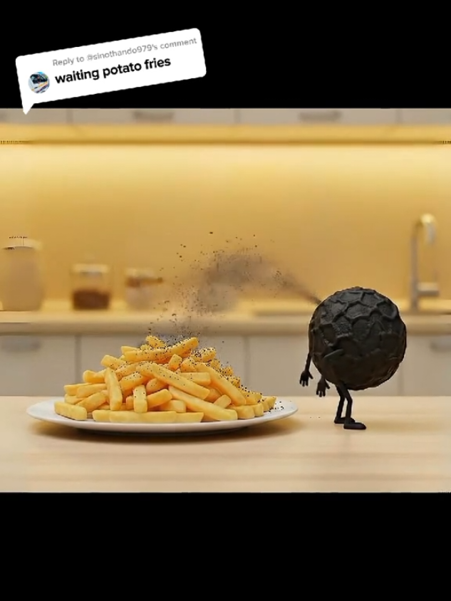 Funny Potato Fries Parody🥔🍟🍅 #foodparody #foodaholic #FoodTok #kfc #potato 