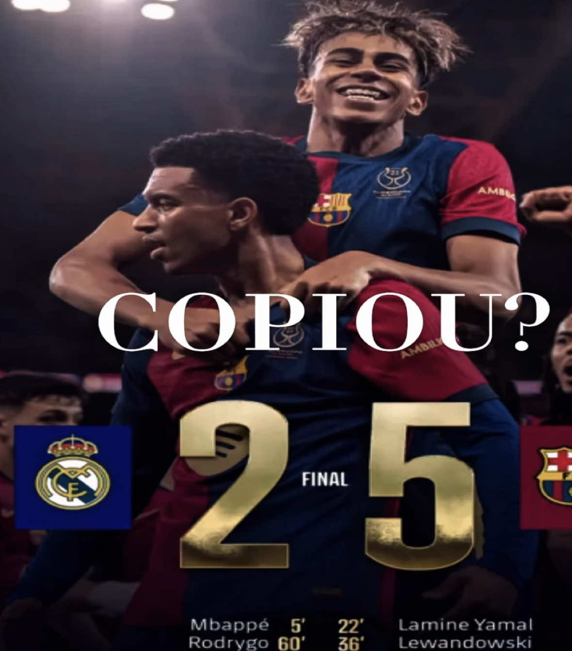 COPIOU? #barcelona #realmadrid #atleticodemadrid #Soccer #footballedit 