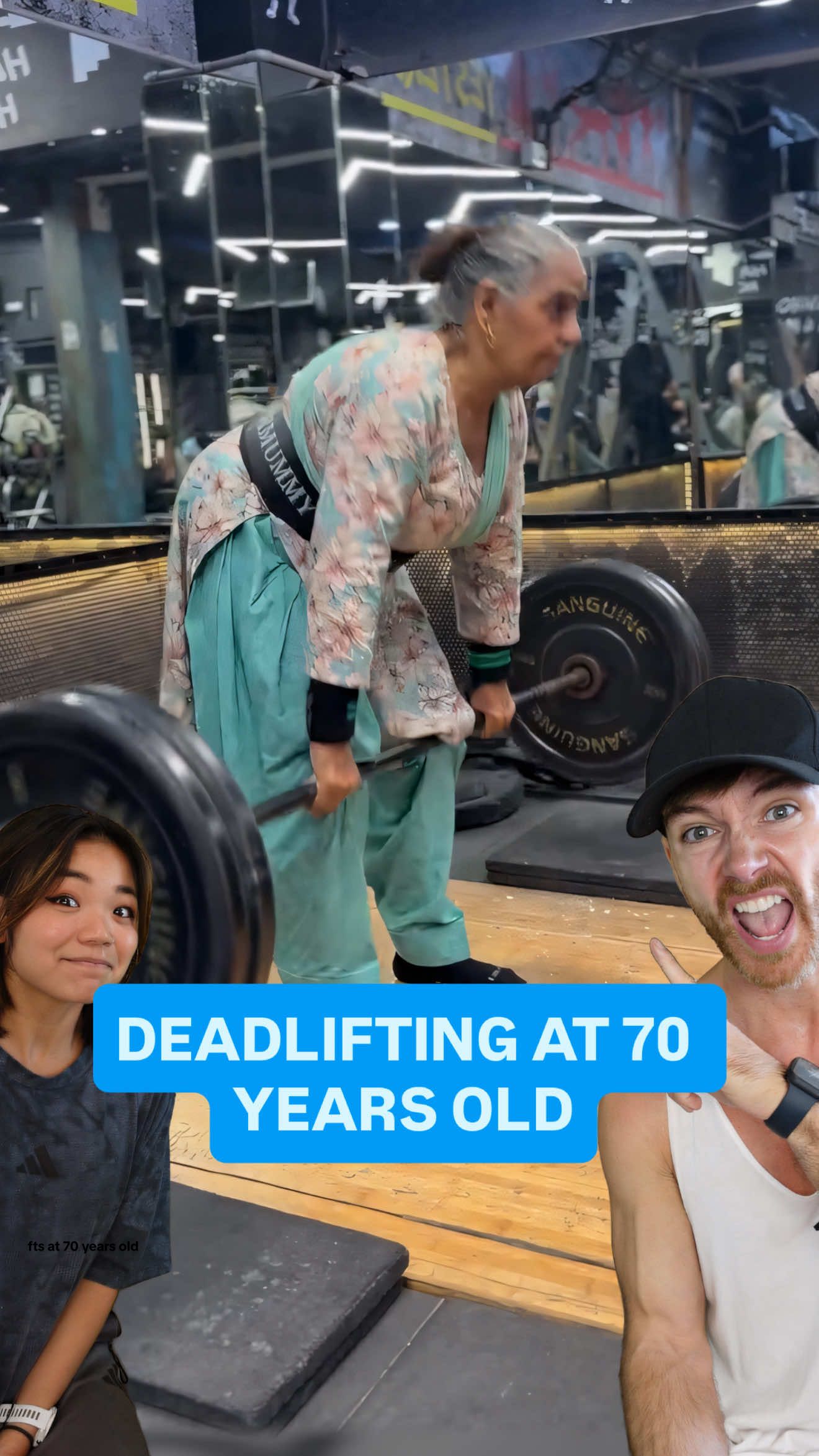 Deadlifting at 70 years old. I saw this amazing video showing the progress of a woman with arthritis, going from struggling to walk to now deadlifting over 100kg (220lbs). This is an amazing video but I think it is actually even more amazing than most people realise. Resistance training is great for health and longevity, especially as you get older. It isn’t just about young people trying to get muscles, it can help offset frailty and sarcopenia. It can help keep people stronger and more mobile in their later years, decreasing the risk of falls, fractures and broken bones. Special shout out to weightliftermummy (I can’t find on TT) who is showing people that the gym is for everyone. #deadlifts #deadlifting #sarcopenia #exercise #womeninthegym 