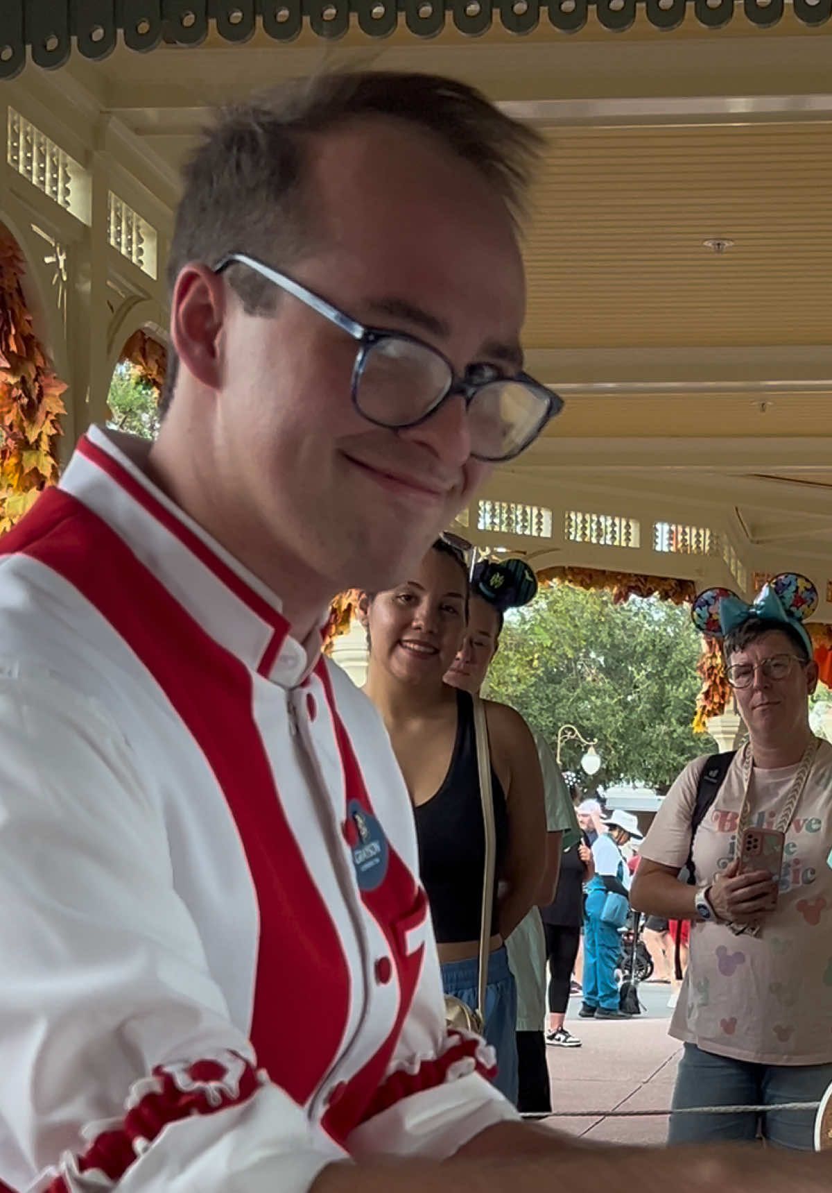 Look at that #happy #face #lesmiserables #grayson #fypシ゚viral @Disney Parks 