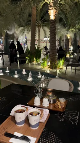 تـلال 🌴🤍 #جادة_النخيل #القصيم_عنيزه #مطاعم_كوفيهات #جديد_اماكن_القصيم #بريده