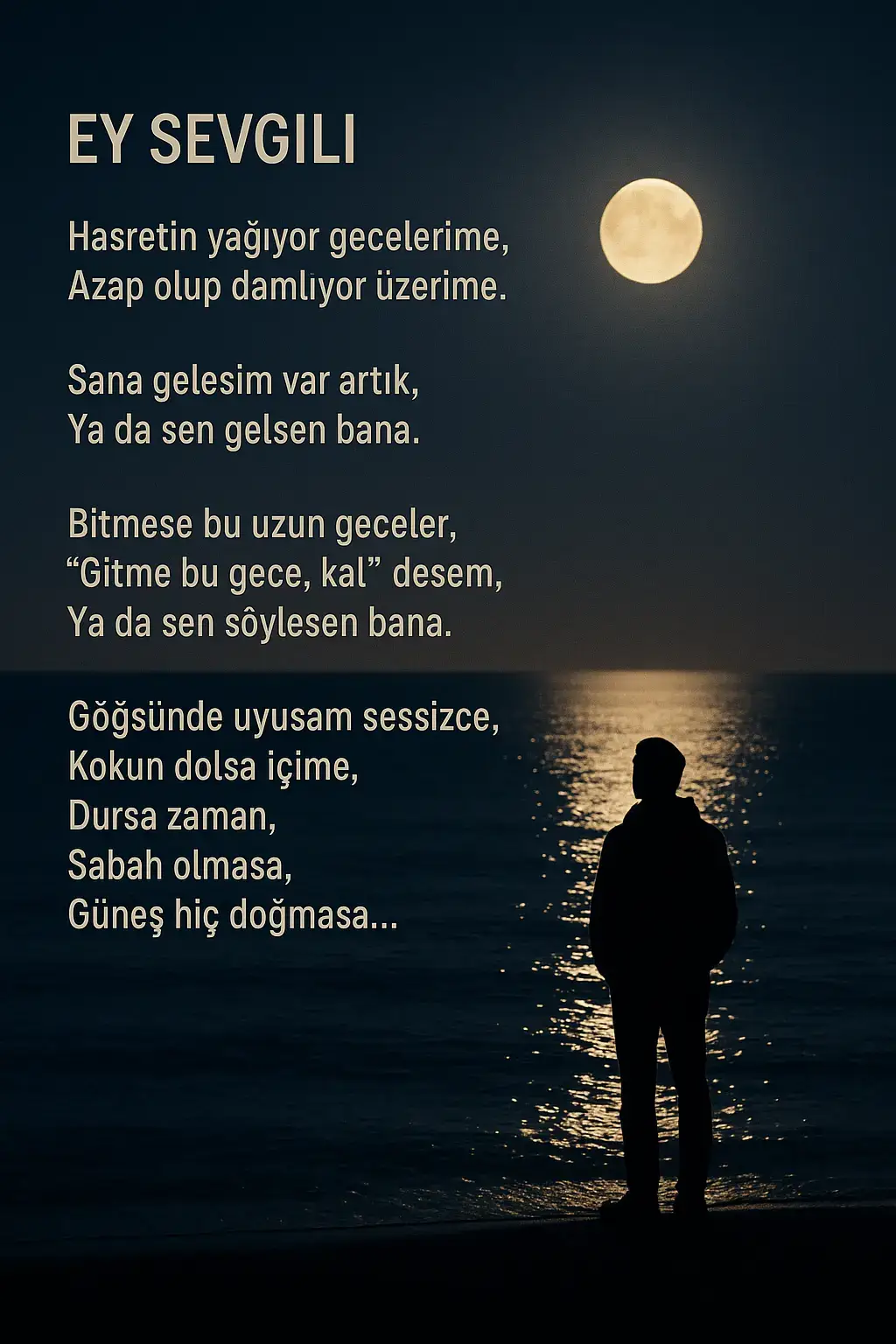 Gitme bu gece kal yanımda... #Aşk #Sevda #AşkınGücü #Şiir #keşfet 