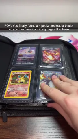 I love this toploader binder so much! #tiktokshopcreatorpicks #tiktokshopfalldealsforyou #tiktokshopcybermonday #pokemon #pokemoncards 