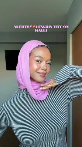 The Perfect Fall Staples!! Use my discount code KUBRAROBA for 50% off!! @Lewkin  TOP: Stripe Long-Sleeve Off-Shoulder Top IM524. JEANS: Oakley Cuffed Wide-Leg Jeans CS511. #modestfashion #hijabitiktok #lewkin #outfit #fy 