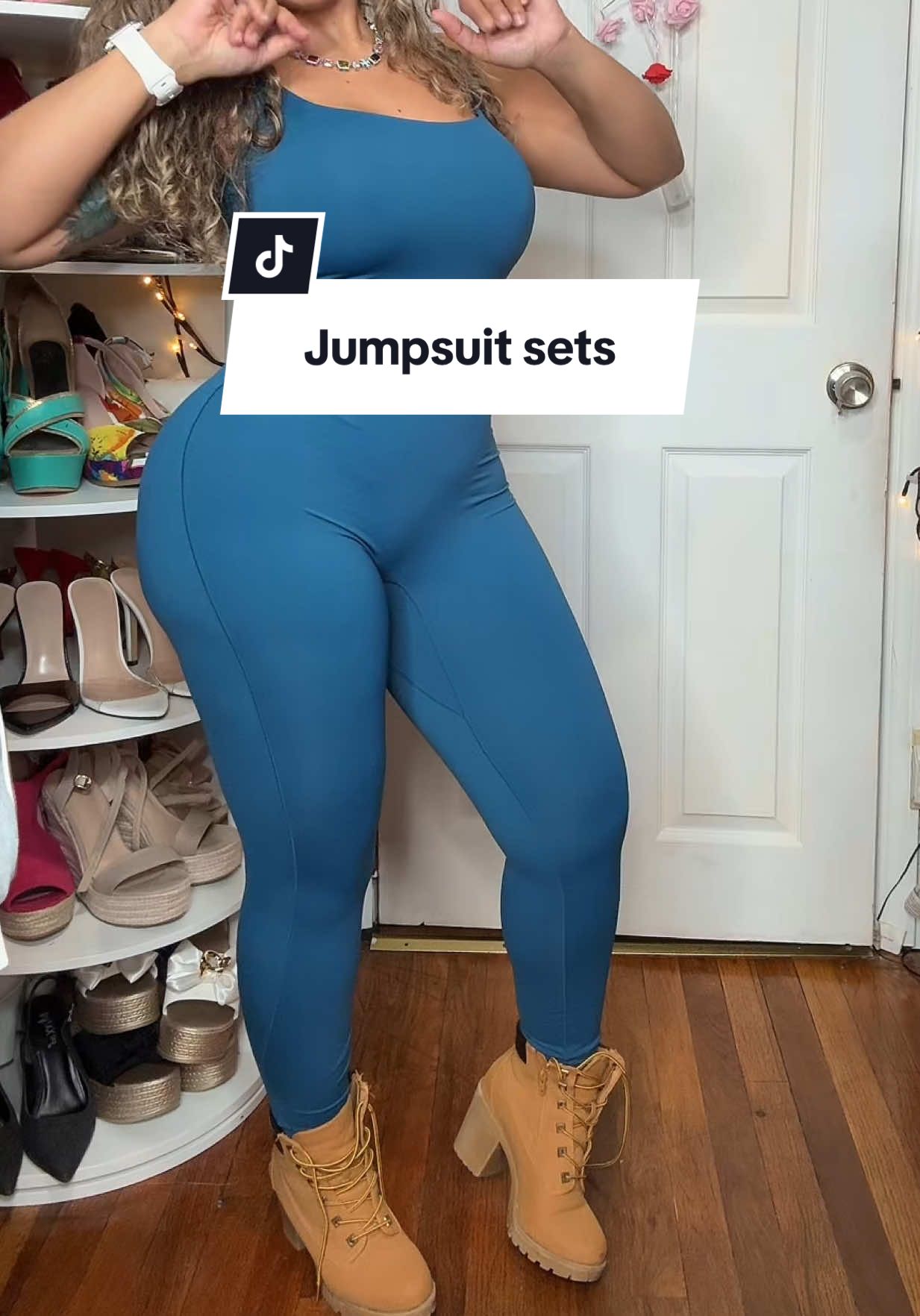 Jumpsuit vienen en set de 2 ame cómo queda esa tela no tranfiere y es súper suave #jumpsuit #activewear #womenwear #fallfreshness @OYV-Fashion 