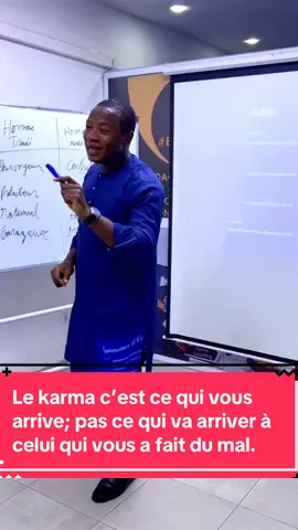 Le #karma c’est ce qui vous arrive; pas ce qui va arriver à celui qui vous a fait du mal. 