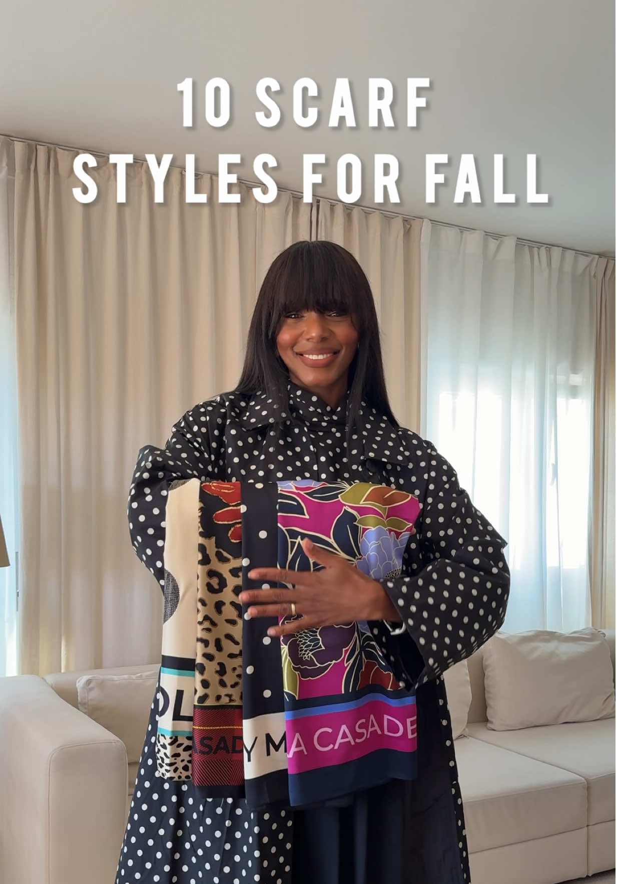 10 SCARF STYLES FOR FALL. 😘😘😘