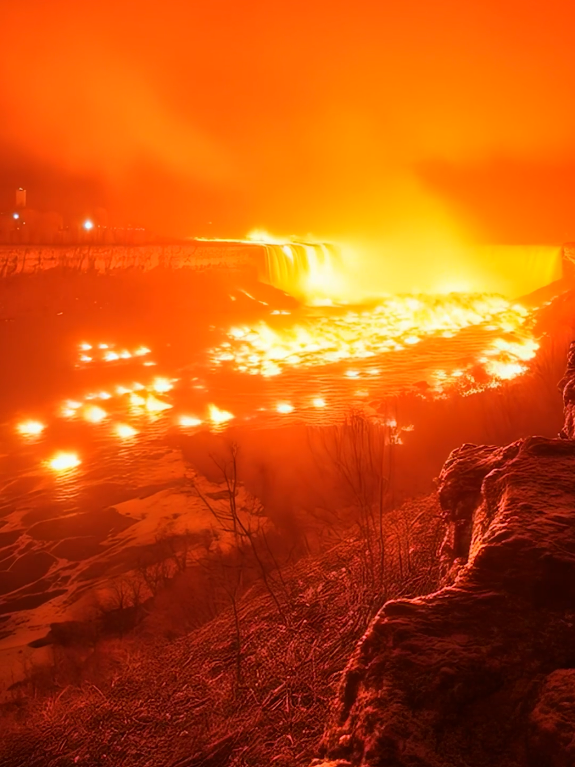 When Niagara Falls became a portal to hell. #doomsday #nightmarefuel #horror #scary #rapture 